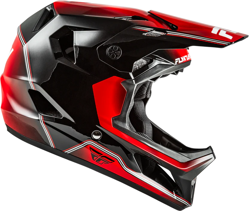 CASCO FLY RACING RAYCE 2026 REPEAT BICYCLE HELMET BLACK/RED