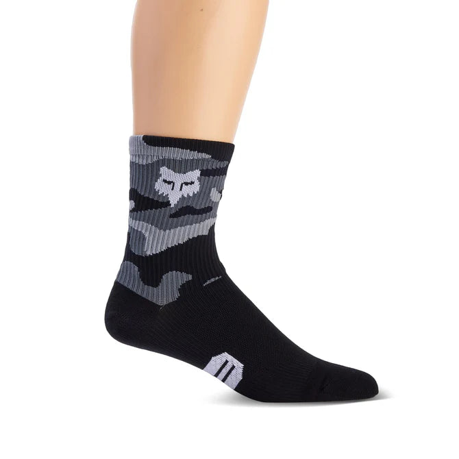 Calcetines Bicicleta Ranger 6" Camo Negro Fox